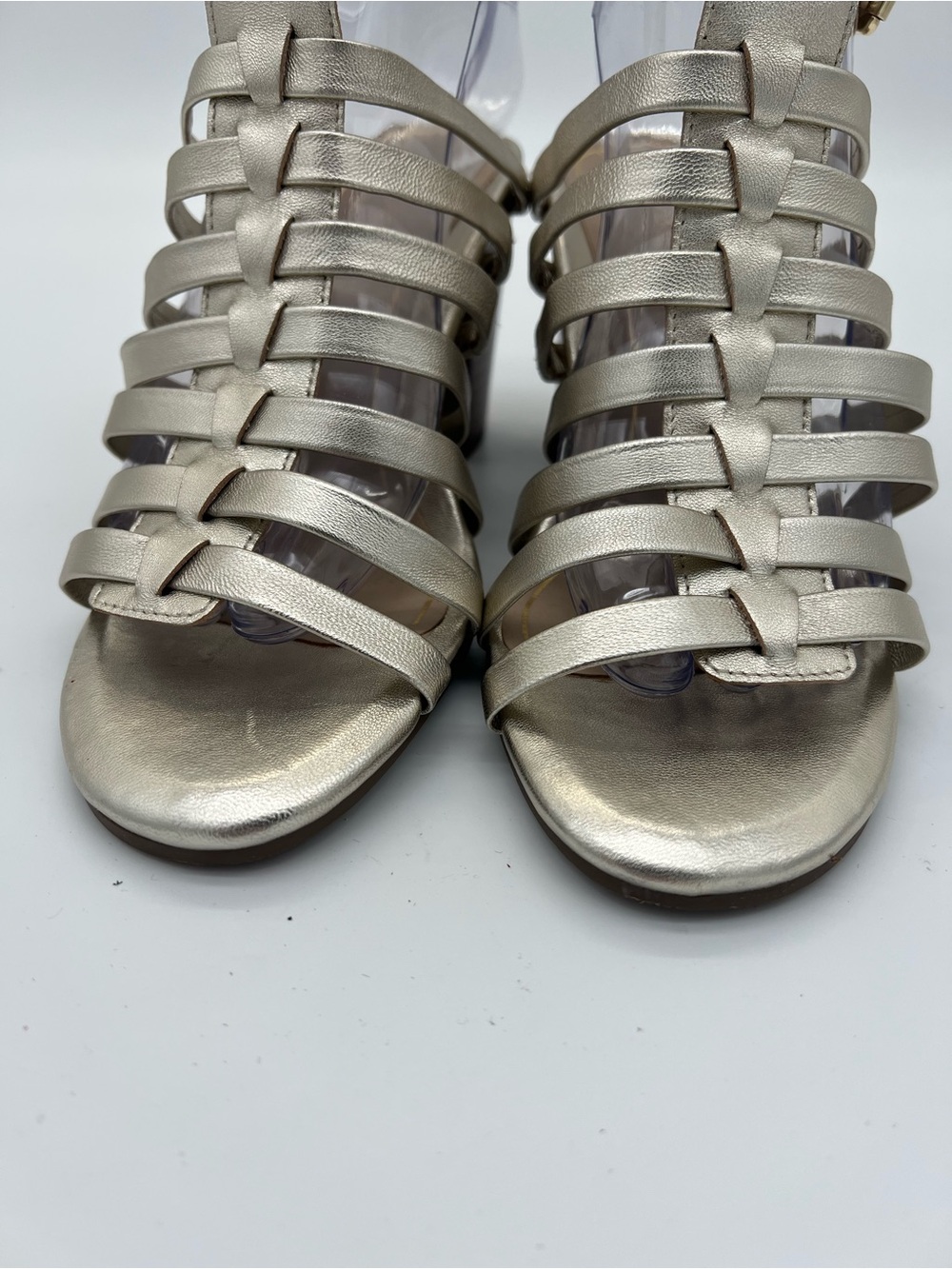 Vionic Metallic Strappy Gladiator Sandals - Gold size 8.5 - Picture 3 of 10